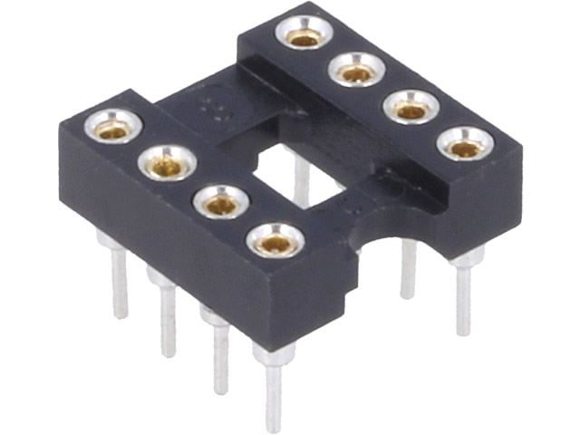 8pin IC Socket - gold plated machined